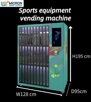China Máquina de venda automática do cacifo do esporte do tênis do tela táctil da grande capacidade com sistema inteligente à venda