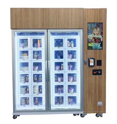 China Customized 22 inch touch screen cooling locker vending machine for egg with smart system for sale