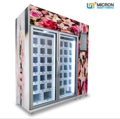 China Large Glass Window Flower Vending Machine With GPRS Monitoring System for sale