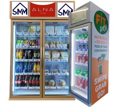 China Slimme Gewichtsbetekenis Mini Vending Machine For Drinks, Vruchten, bureauautomaat, sapautomaat, Micron Te koop