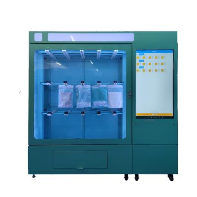 China Shopping Mall Clothes Vending Machine With Hanging Slots 43'' Large Touch Screen for sale