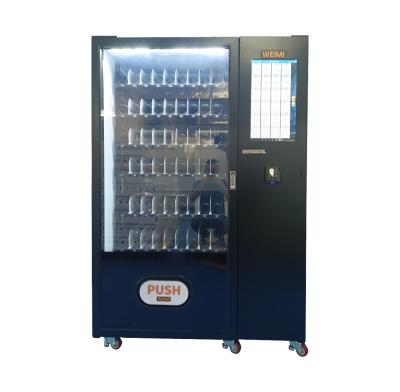China Micron Belt Conveyor Sandwich Cupcake Vending Machine With Lift And Touch Screen for sale