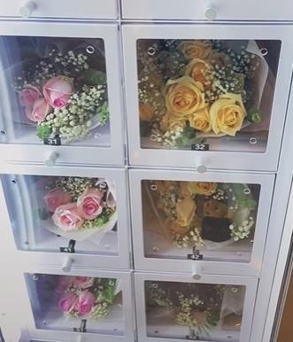 China Micron Commercial Cooling Fresh Bouquet Flower Vending Machine In Unmanned Retail Store for sale