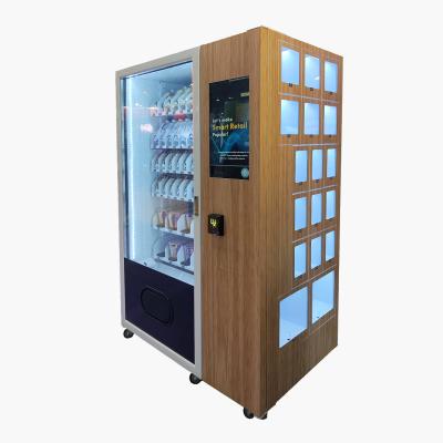 China Refrigerator Combo Fresh Flower Vending Machine With Locker For Self Service Flower Store for sale