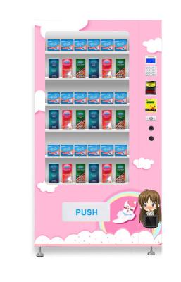 China Preservativos da venda e máquina de venda automática quentes feitos sob encomenda do guardanapo com opções múltiplas do pagamento à venda