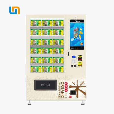 China Bagged Rice Conveyor Vending Machine With LED Lighting Adjustable Height for sale