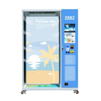 China Micron 22 Inch Touch Screen Spray Vending Machine For Sun block oil for sale