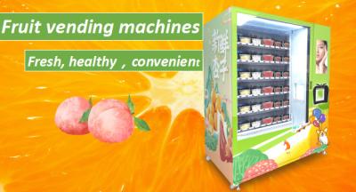 China El centro coge el elevador del tablero del empuje de la máquina expendedora de la salud de la caja de la ensalada de fruta del corte en venta