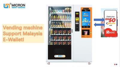 China Canales ajustables de la máquina expendedora 10 automáticos de Saland de la fruta, máquina expendedora robótica de la capacidad grande, micrón en venta