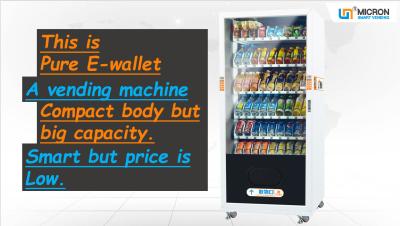 China Máquina de venda automática semi transparente com sistema de refrigeração, grande máquina de venda automática Malásia dos meios da tela do tela táctil do tamanho à venda