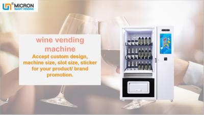 China Red Wine Vending Machine With Elevator Lift Refrigerated Vending Machine Micron Smart Vending for sale