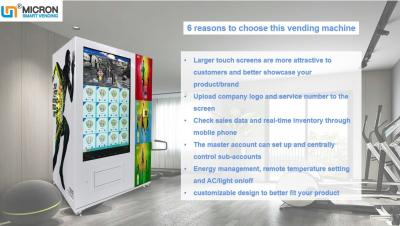 China Coin Operated 24 Hours Self Service Smart Vending Machine With Nayax Card Reader for sale