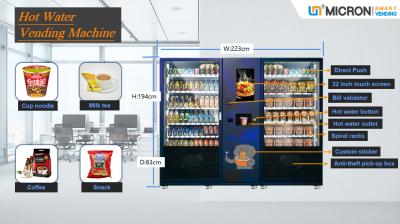 China Conveyor Belt Automatic Vending Machine For Cup Noodle Drinks for sale