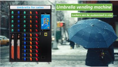 China 662 Groceries Umbrella Vending Machine LED Lighting Micron smart locker vending machine card payment for sale