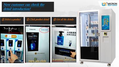 China Smart Vending Machine Can Also Display Product Specification Micron smart vending machine for sale
