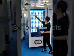 Metal 55 Inch Touch Screen Drink Vending Machine For Gym Bank School With Elevator Corridor