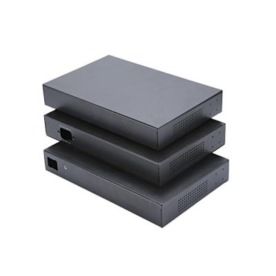 China 2-Port POE Switch Precision Metal Fabrication Shell Stamping 6063 Aluminum CNC Machining for sale