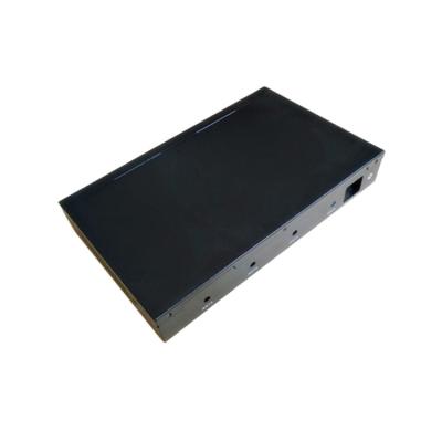 China Sheet Precision Metal Fabrication Stamping 6063 Aluminum CNC Machining 16 Port POE Switch Shell for sale
