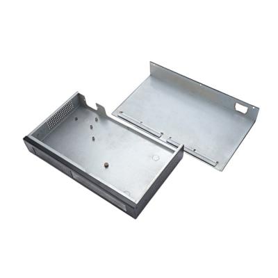 China Switch Cover Precision Metal Fabrication Stamping Black Dusted Power Box 6063 Aluminum Alloy Cover for sale