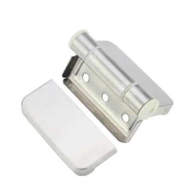 China Toilet Partition Door Hinge 304 Stainless Steel Spring Automatic Door Closer Hinge for sale