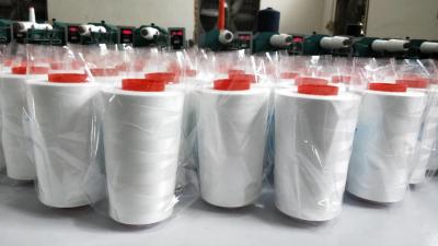 China Firmeza de color llana del hilo de coser 20S/2 4000Y 4-5 del poliéster del OEM en venta