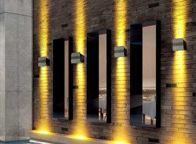 China 24W A Beam Of Light Doubl Head Wall Lights Outdoor Waterproof Courtyard Double Beam Corridor LED Wall-Washing Light for sale
