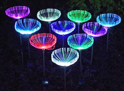 China Solar optical fiber jellyfish Lights Outdoor Lawn Park Decoration Lamp LED for sale
