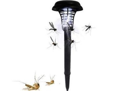 China Outdoor Solar Anti-Mosquito Lamp Two Lawn Lights With Purple And White Light for sale