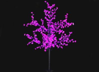 China LED Iron Trunk flower tree lamp 1.8m color LED cherry tree lighting large landscape lamp modeling customized for sale
