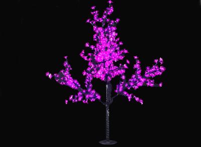 China LED Iron Trunk Flower Tree Lamp 1.5m Color LED Cherry Tree Lighting Large Landscape Lamp Modeling Customized for sale
