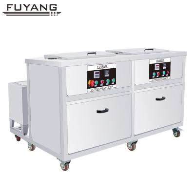 China 1200w Dual Slot Engine Ultrasonic Cleaner 88Liter 20-95℃ Adjustable With SUS Basket for sale