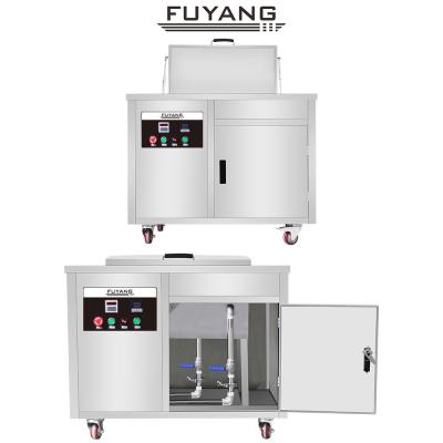 China Limpiador ultrasónico calentado Digitaces más limpio ultrasónico industrial de la máquina 40kz 140L en venta
