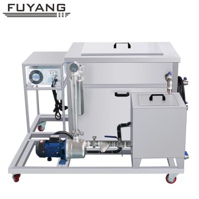 China Maschinenteil-sauberere mit Ultraschallmaschine 40KHz des Edelstahl-96L mit Filter-System zu verkaufen