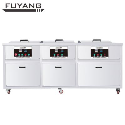 China Three Tanks  Solvent Industrial Ultrasonic Cleaner Adjustable Timer SUS304 for sale