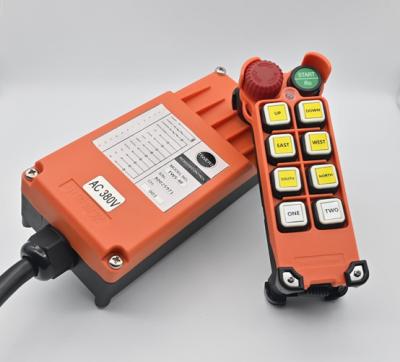 China 12 Volt 500m Industrial Crane Remote Control 8 Single Speed Buttons for sale