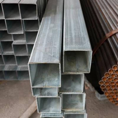 China A53 S275jr Galvanized Erw Steel Pipe 6.4M Galvanized Steel Rectangular Tube for sale