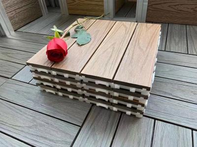 China Outdoor Anti Uv Wpc Diy Tiles Wpc Wall Cladding Interior 300 X 22mm Without Nails for sale