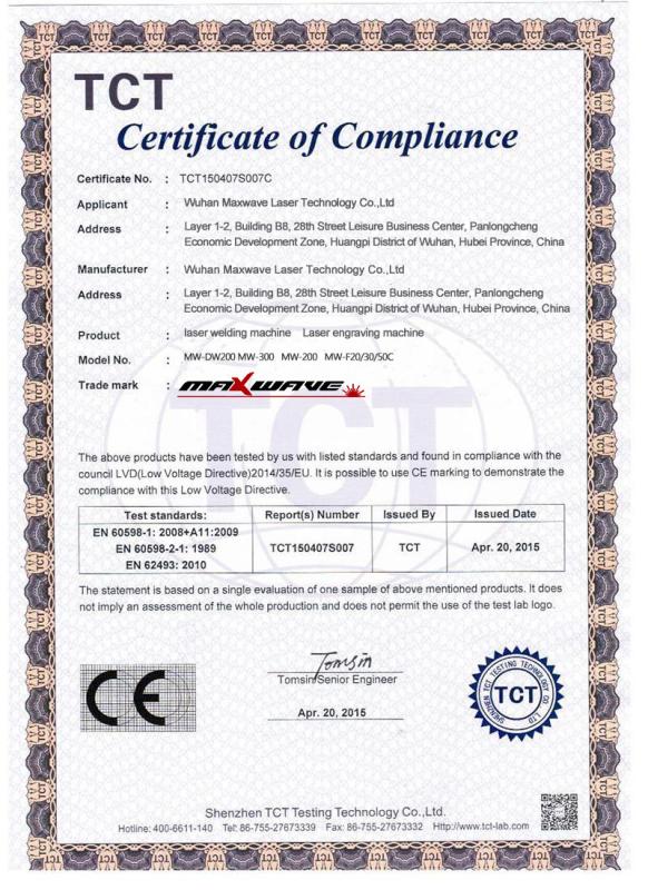 LVD - Wuhan  Maxwave Laser Technology  CO.,Ltd