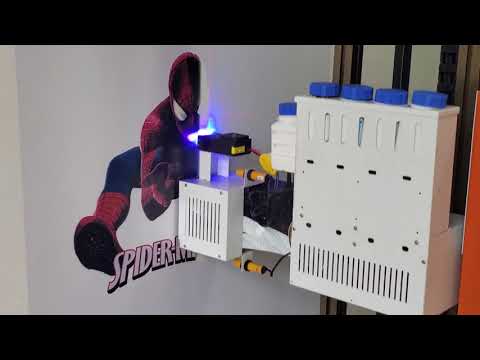 3D Automatic Direct To Wall Inkjet Printer Vertical Wall Printer Direct Wall Painting Machine