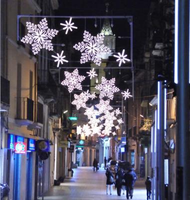 China Christmas street decoration light snowflake for sale