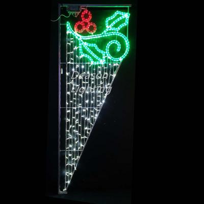 China christmas street light pole decorations for sale