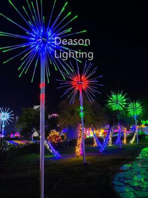 China led rgb color changing firework tree light for sale