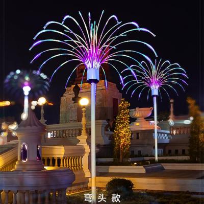 China Outdoor Decorative Lamp LED Waterproof 3D Fireworks Lights fountain shape for sale