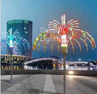 China led fireworks light outdoor landscape decoration for sale