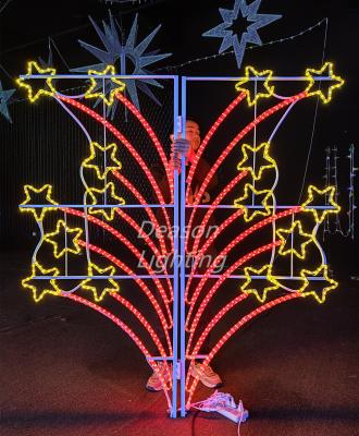 China outdoor lamp post decorations christmas motif lights for sale