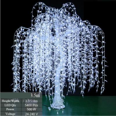 China led white weeping simulation willow tree light for sale