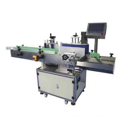 China Roll On Vertical Labeling Machine Automatic Round Bottle Label Applicator for sale