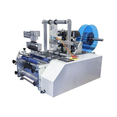 China AS-C12 Round Bottle Sticker Labeling Machine / Semi Automatic Bottle Label Applicator for sale