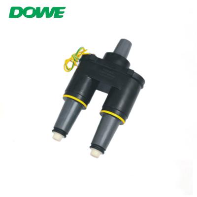 China DOWE Electric Insulator Accessories 15KV 24KV 200A Double Pass Bushing Joint for sale