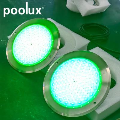 China AC 12V IP68 RGB 260mm 8mm Thickness 316SS Wall Mounted Led Swimming Pool Underwater Lights for sale